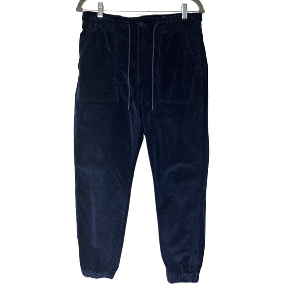 {AE American Eagle} Short Heavyweight Elastic Waist Corduroy Joggers Track Pants - Picture 1 of 5
